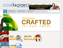 Tablet Screenshot of codefactorysolutions.com